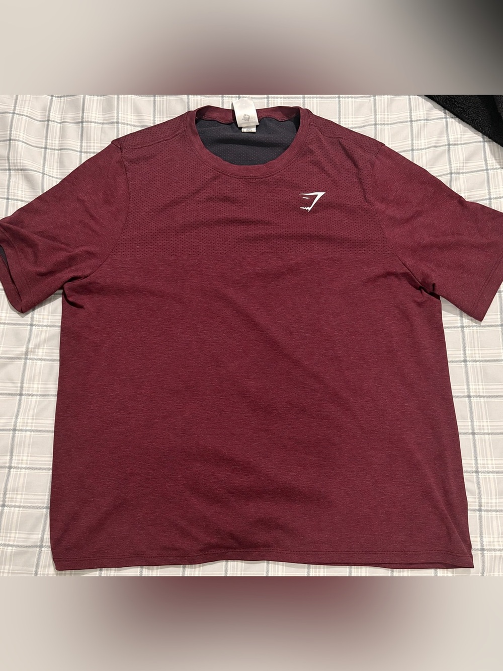 Gymshark Men’s Burgundy Short Sleeve Training Tee